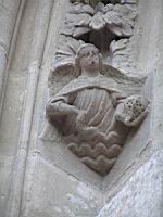Carcassonne, Basilique St-Nazaire & St-Celse, Ange sculpte